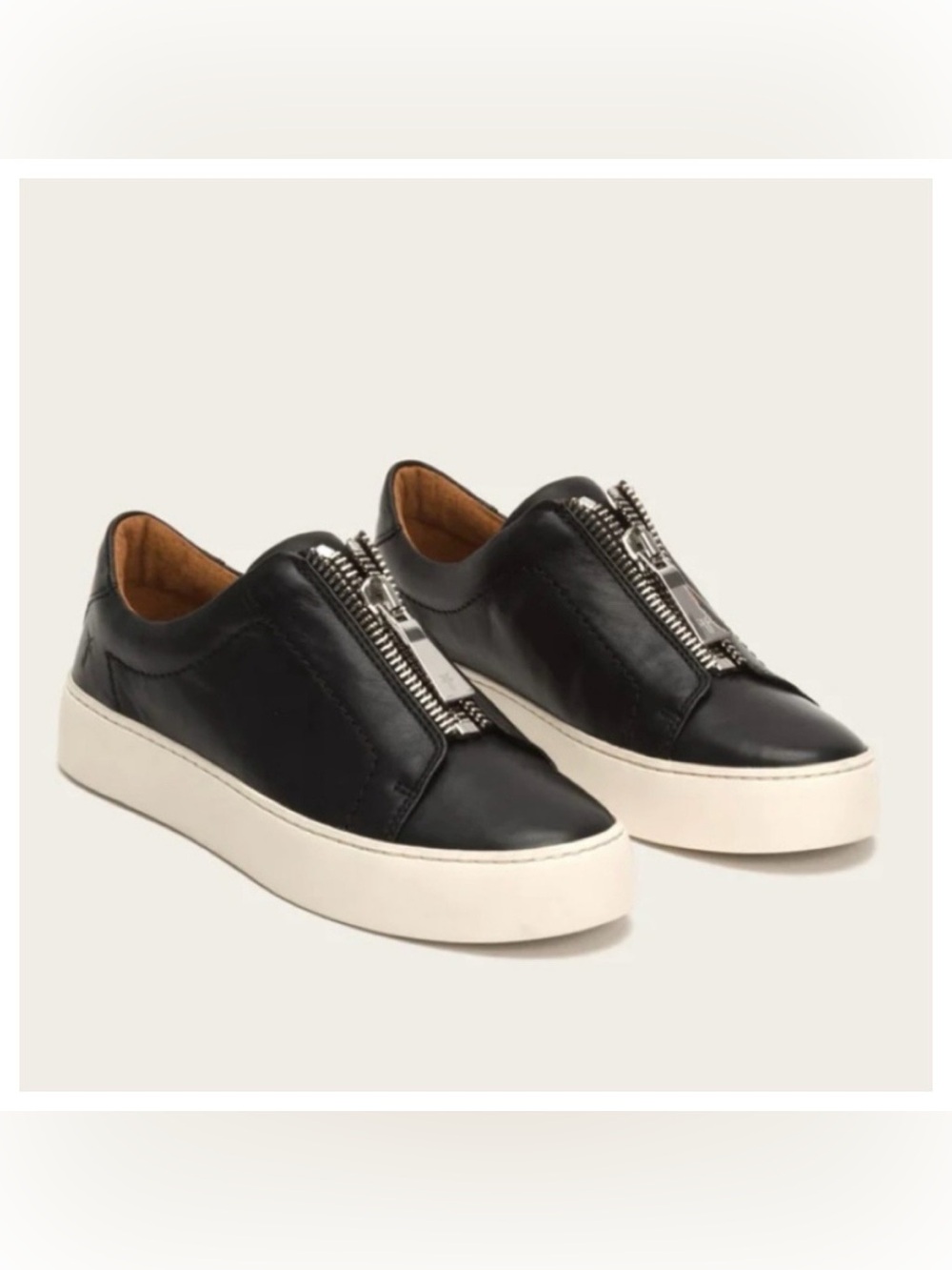 FRYE Lena Zip Low Sneaker - Women's size 5.5